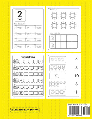 Handwriting Practice Workbook: Number Tracing for Kids with Pen Control, Line Tracing, Counting and More Paperback